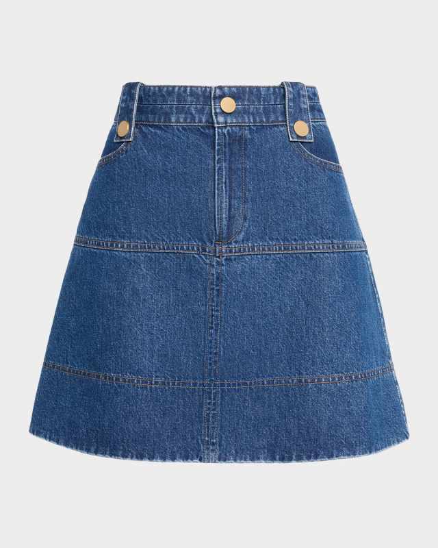 Hudie Short Denim Skirt